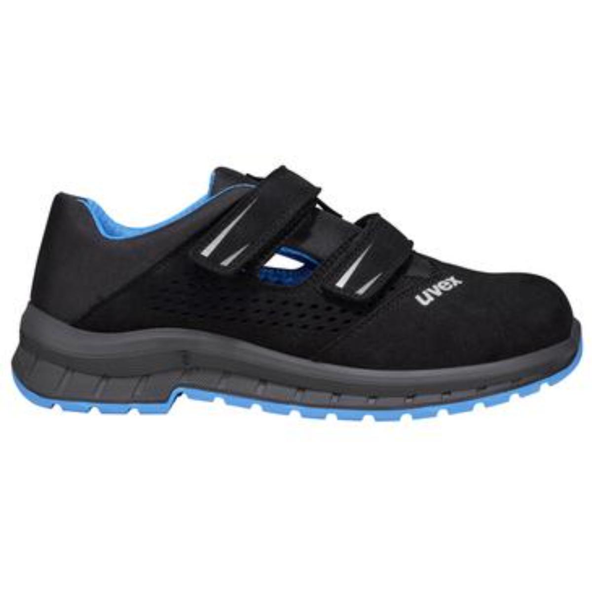 uvex 2 trend Sicherheitsschuh Sandalen S1P blau-schwarz