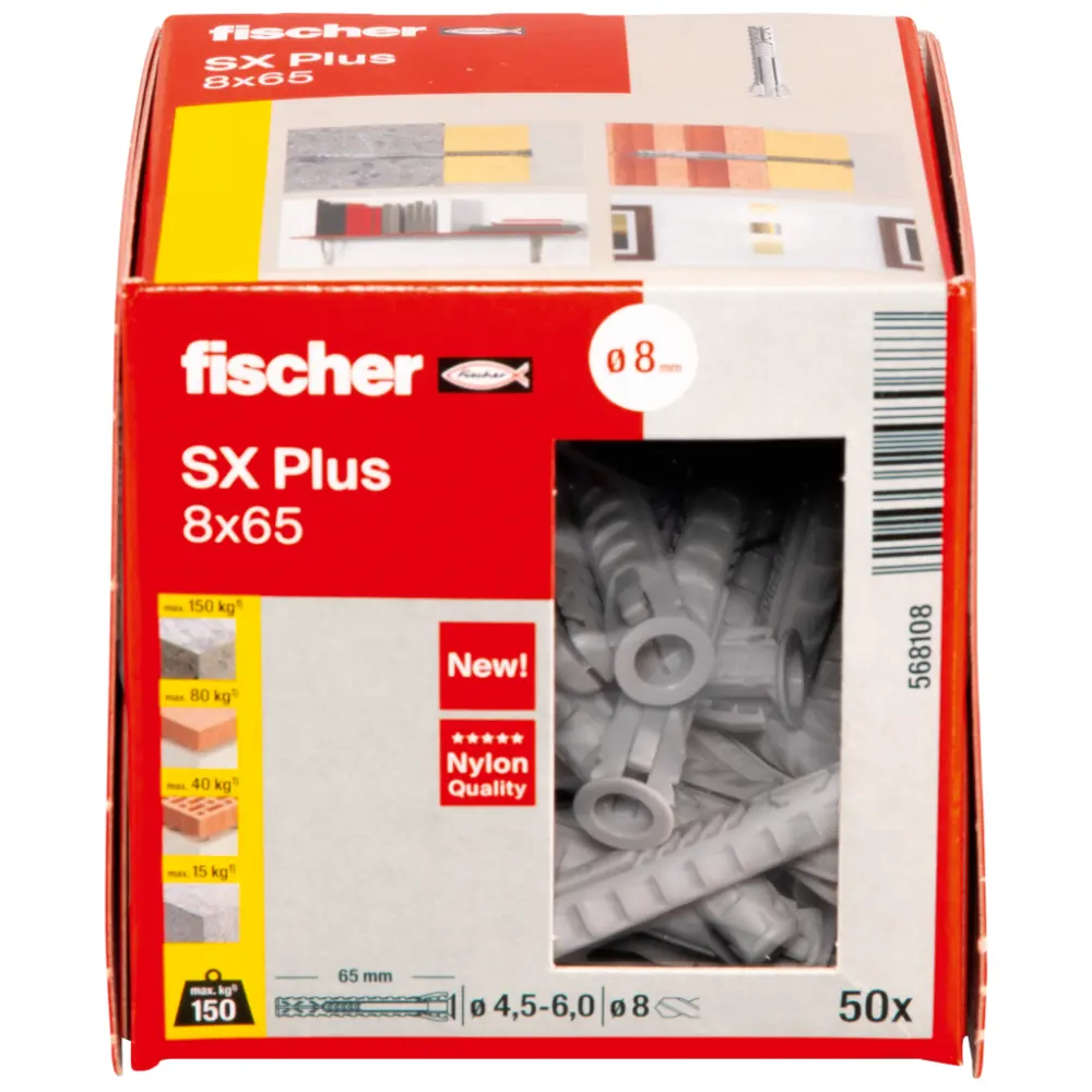 Fischer Spreizdübel SX Plus 8x65