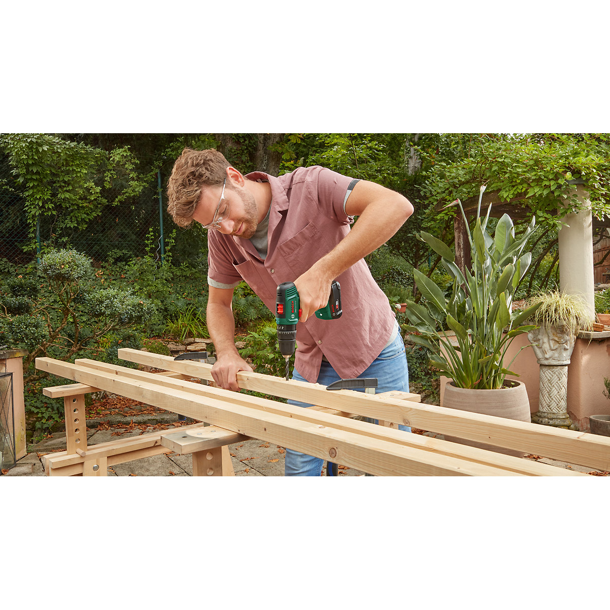 Bosch Akku-Schlagbohrmaschine EasyImpact 18V-40, 1 x Akku PBA 18V 2.0Ah, Tragekoffer