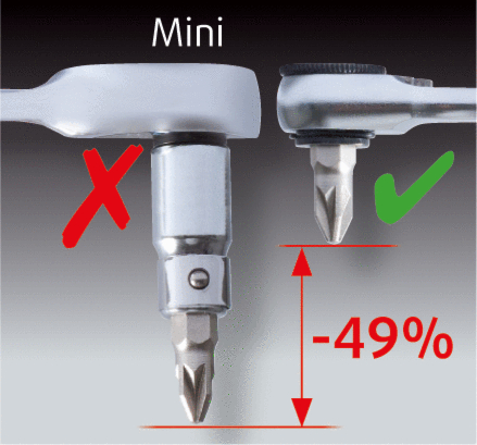 KS Tools 1/4" CHROMEplus Bit-Satz, 31-tlg