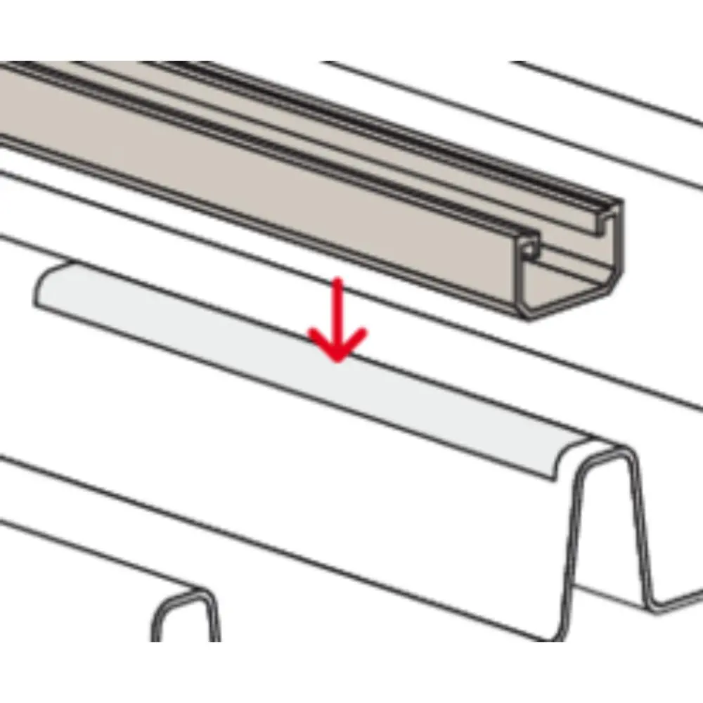 Fischer Profil SolarMetal L H25 110 EPDM Aluminium