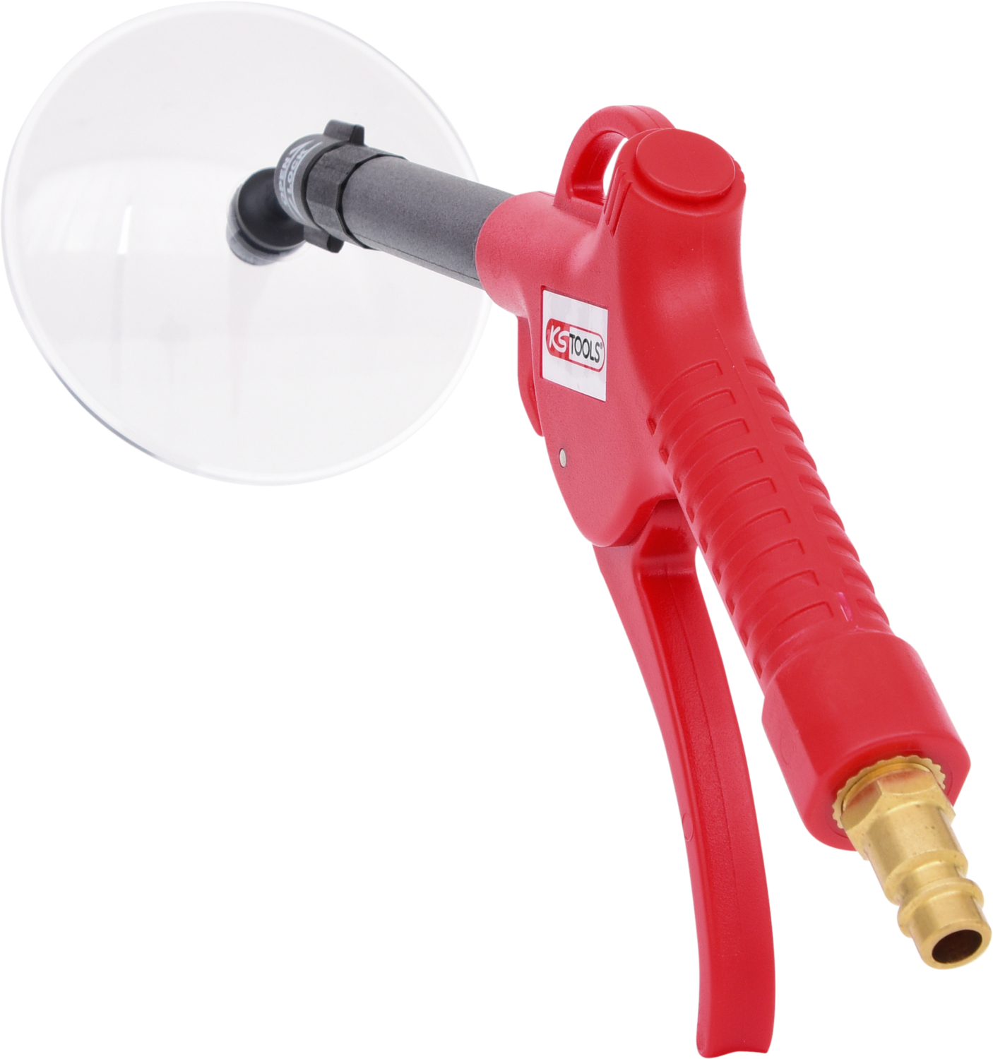 KS Tools Teleskop-Druckluft-Ausblaspistole 90-190mm mit Schutzschild