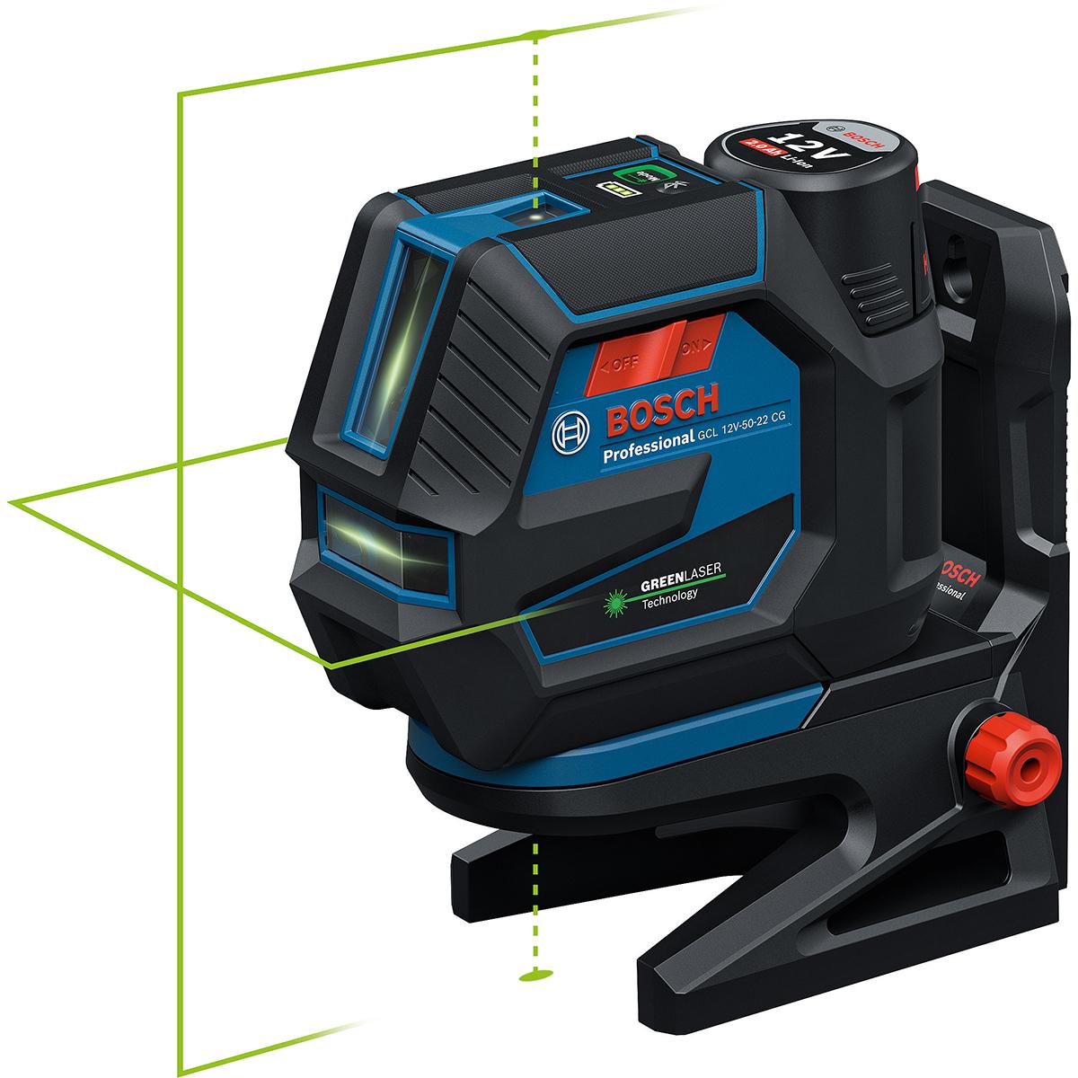 Bosch Kombilaser GCL 12V-50-22 CG, 1 x Akku GBA 12V 2.0Ah