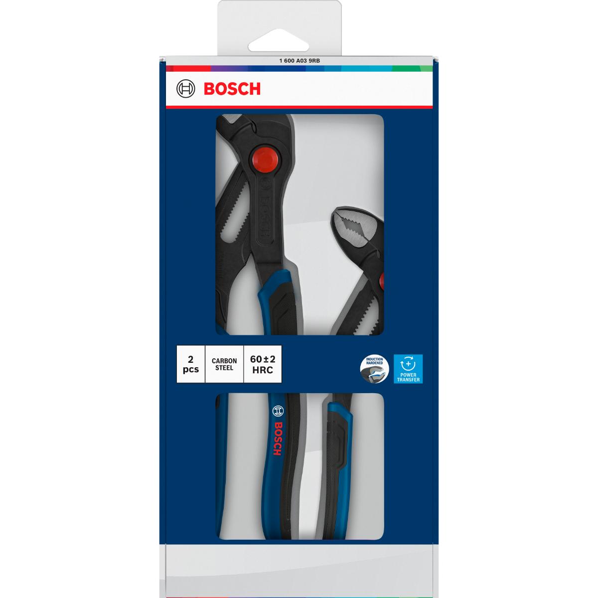 Bosch Wasserpumpenzange, Mehrkomponentengriffe, 2-teilges Set