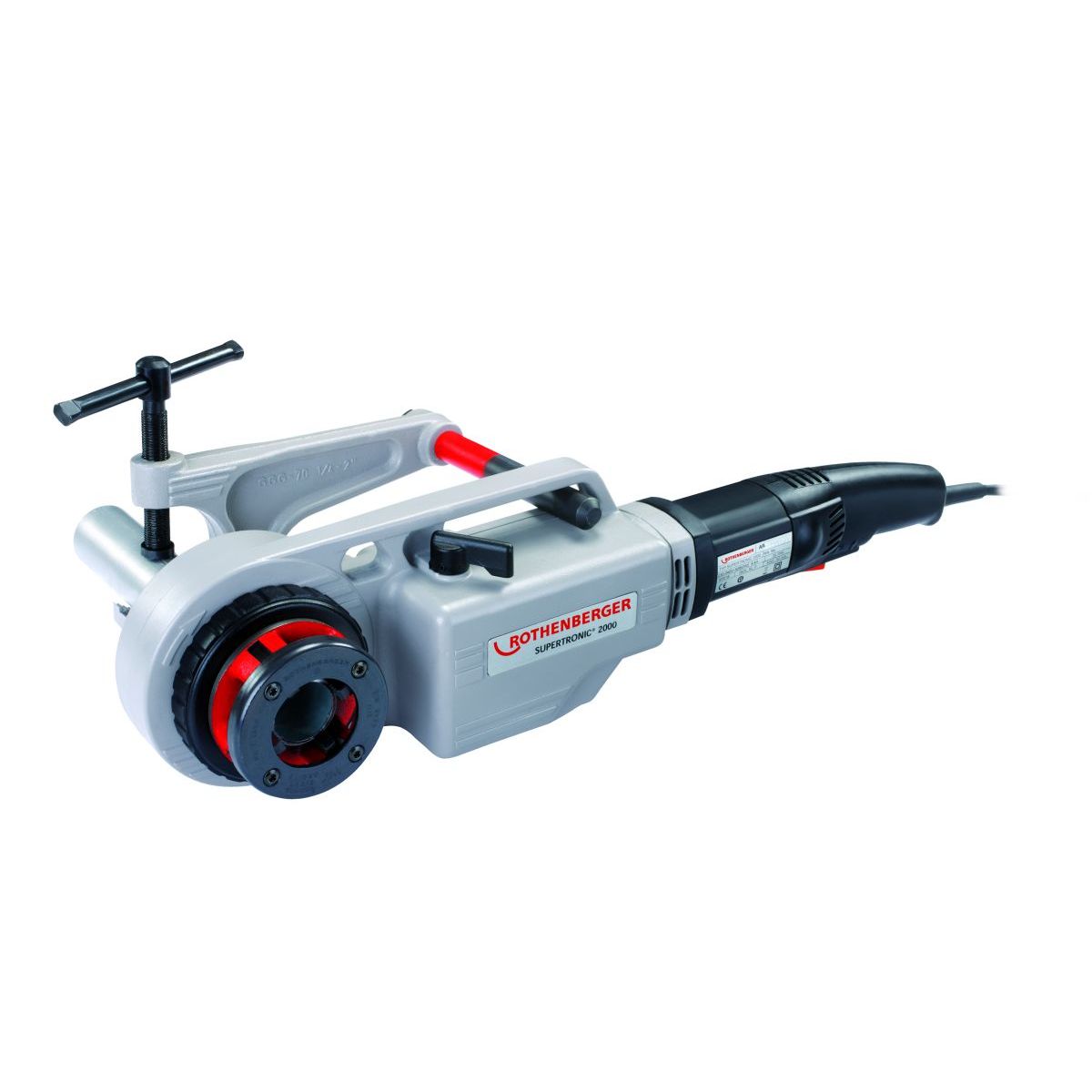 Rothenberger SUPERTRONIC 2000-Set, Gewindeschneidmaschine,BSPT R 1/2"-2", 230V