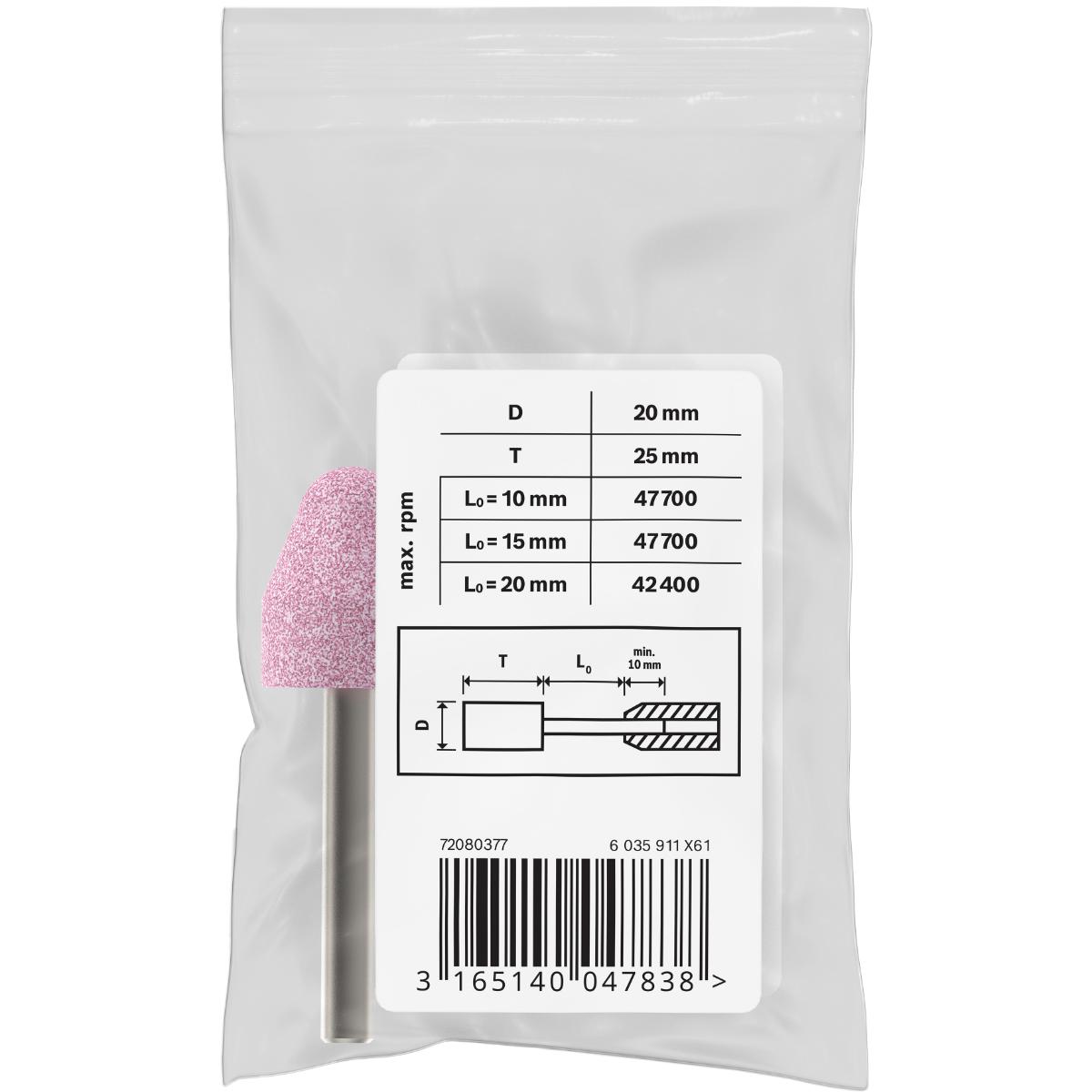 Bosch PRO Schleifstift, kegelförmig, mittelhart