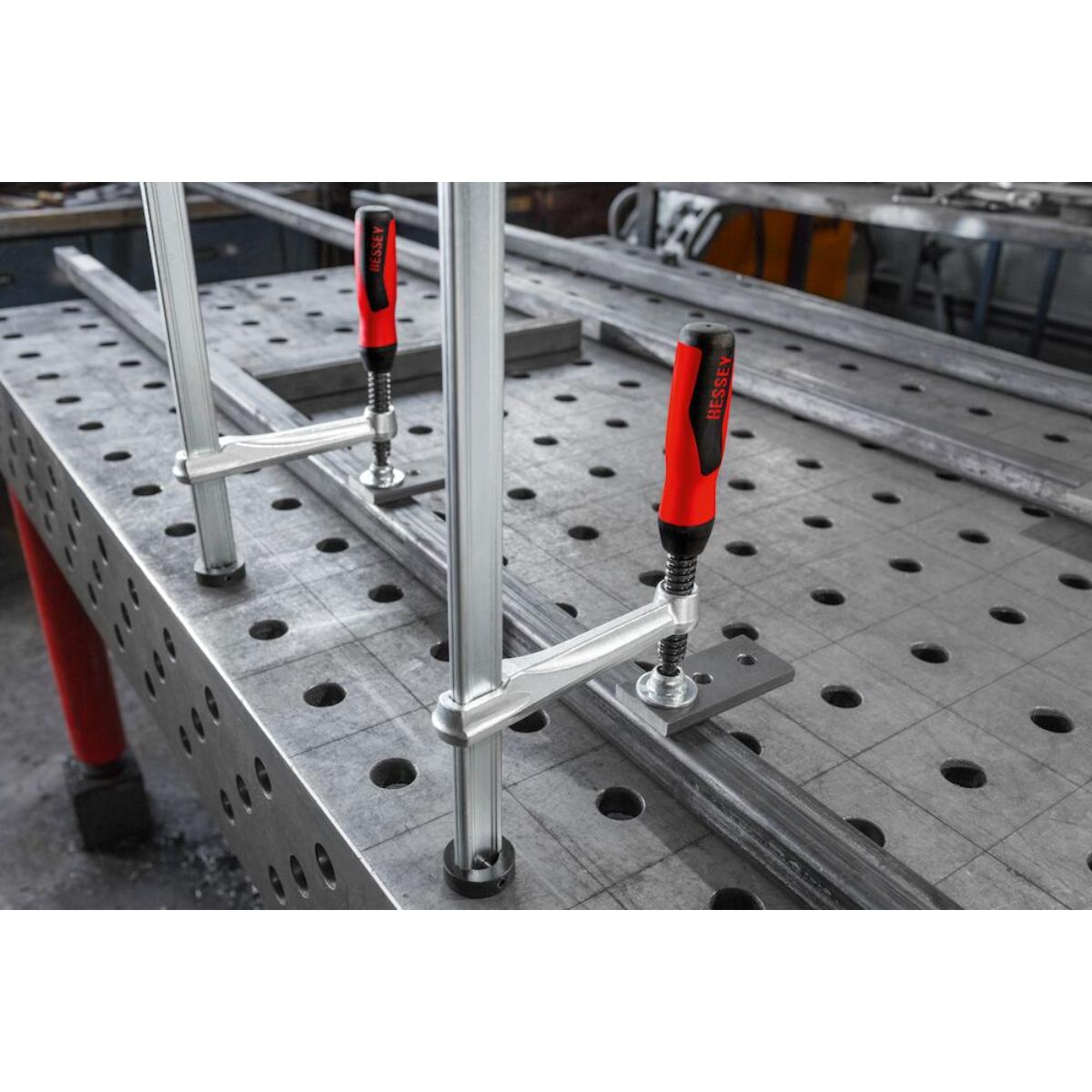 Bessey Spannelement mit fixer Ausladung TW 2-Komponenten-Kunststoffgriff