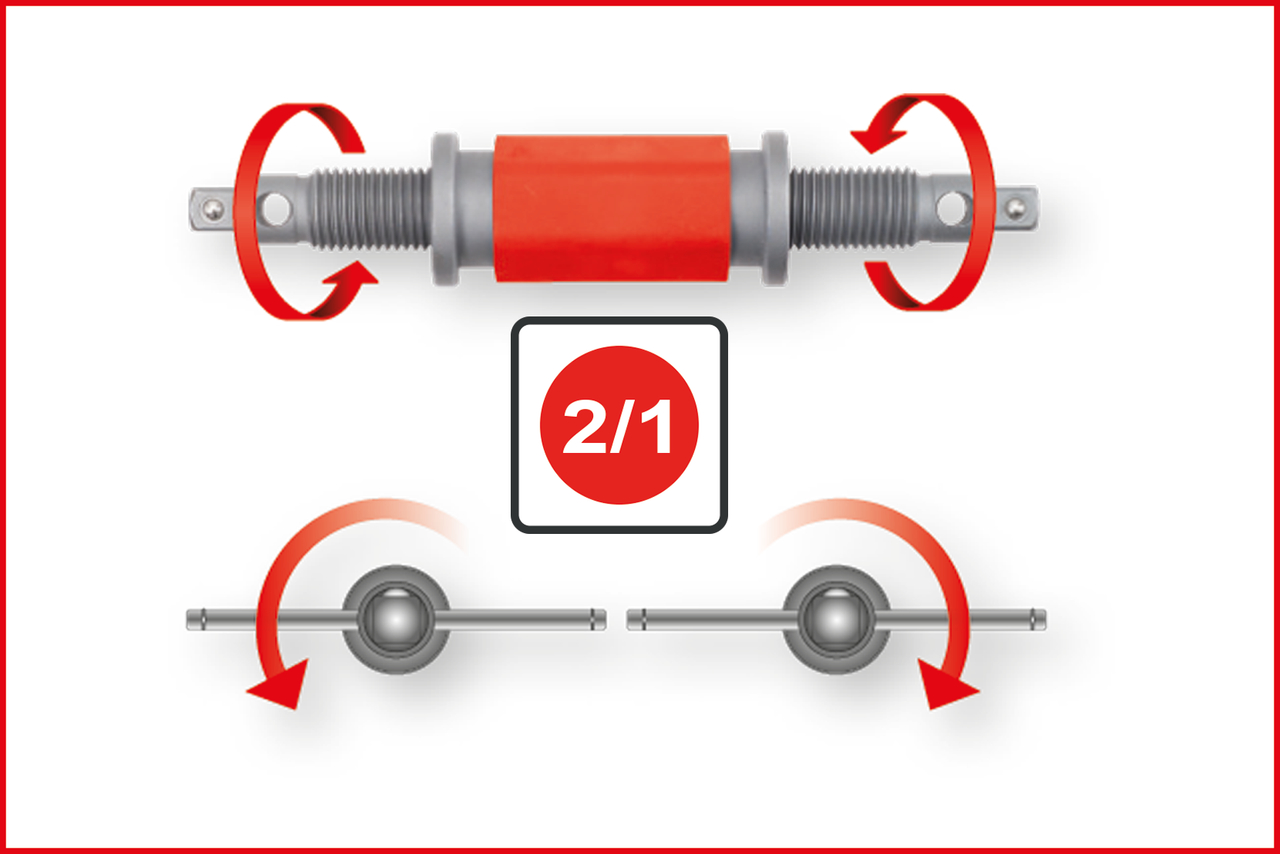KS Tools Universal Bremskolben-Rückstell-Werkzeug-Satz, 4-tlg