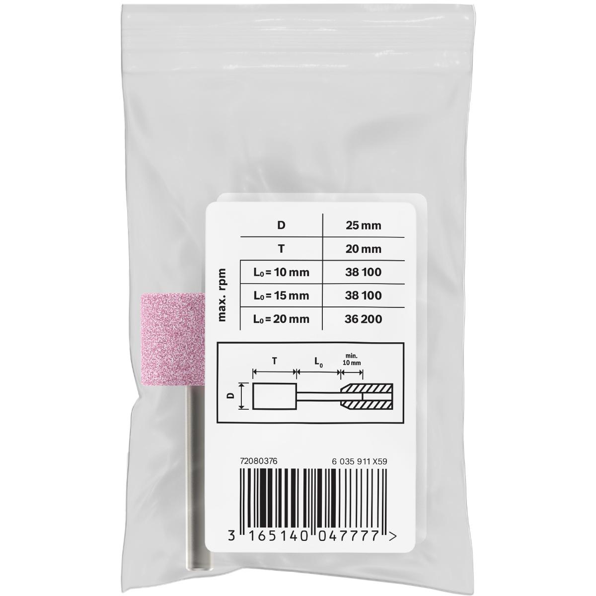 Bosch PRO Schleifstift, zylindrisch, mittelhart