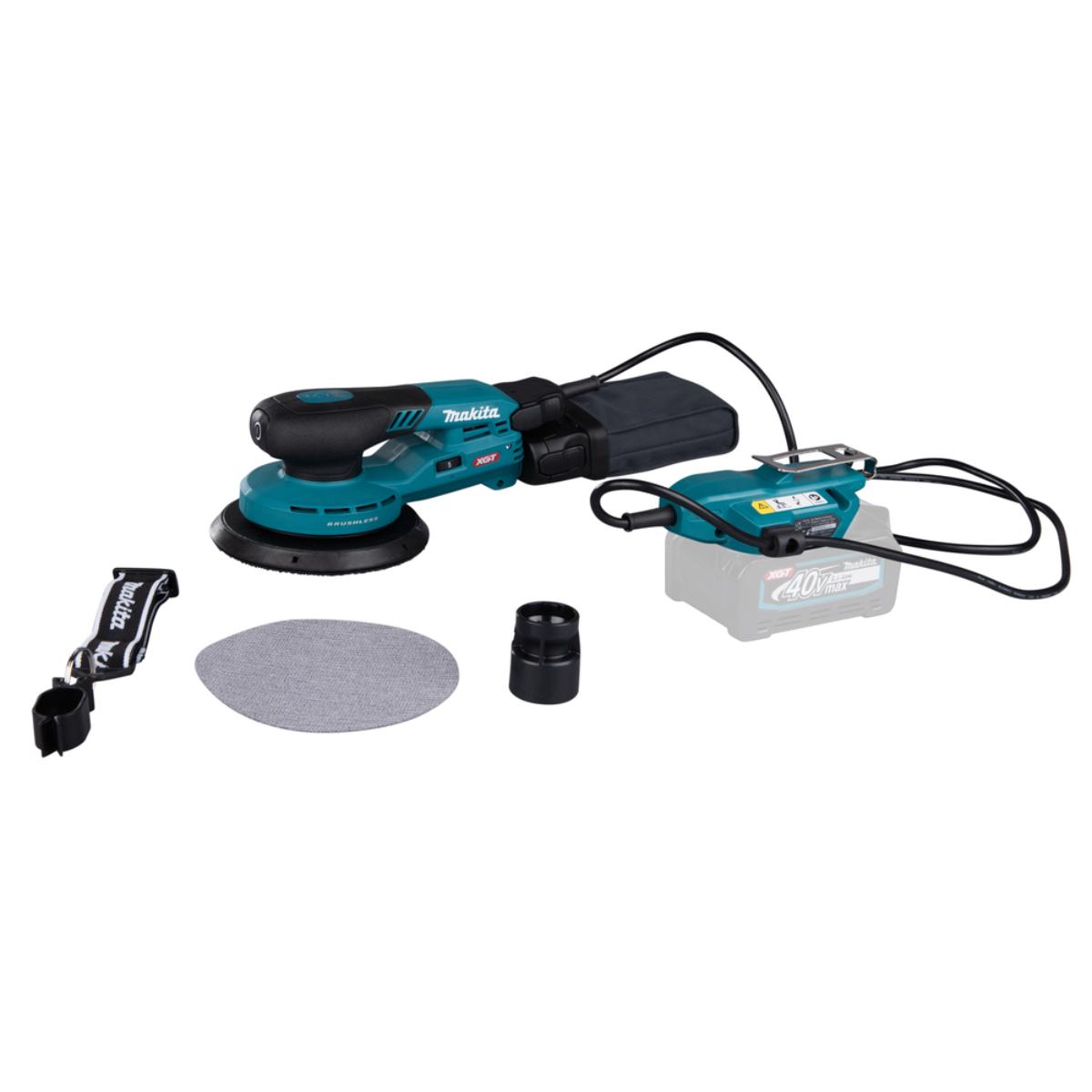 Makita Akku-Exzenterschleifer XGT - Connector - 150 mm Ø - 5,0 mm Hub - 1,6 m Kabel - BO002CGZ