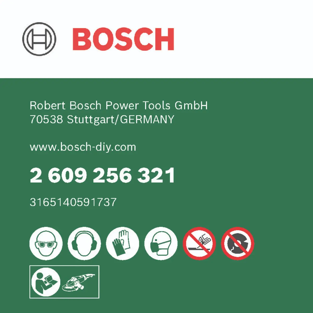 Bosch Trennscheibe gerade, Inox D= 115 mm, Dicke= 1,6 mm