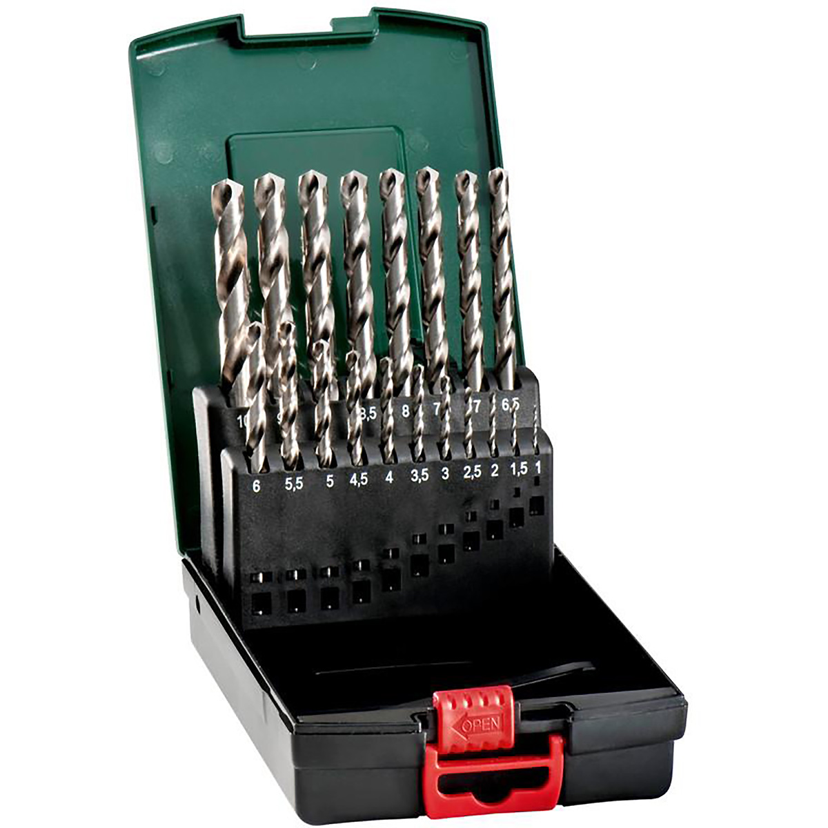 Metabo HSS-G-Bohrerkassette - 19 teiliges Set