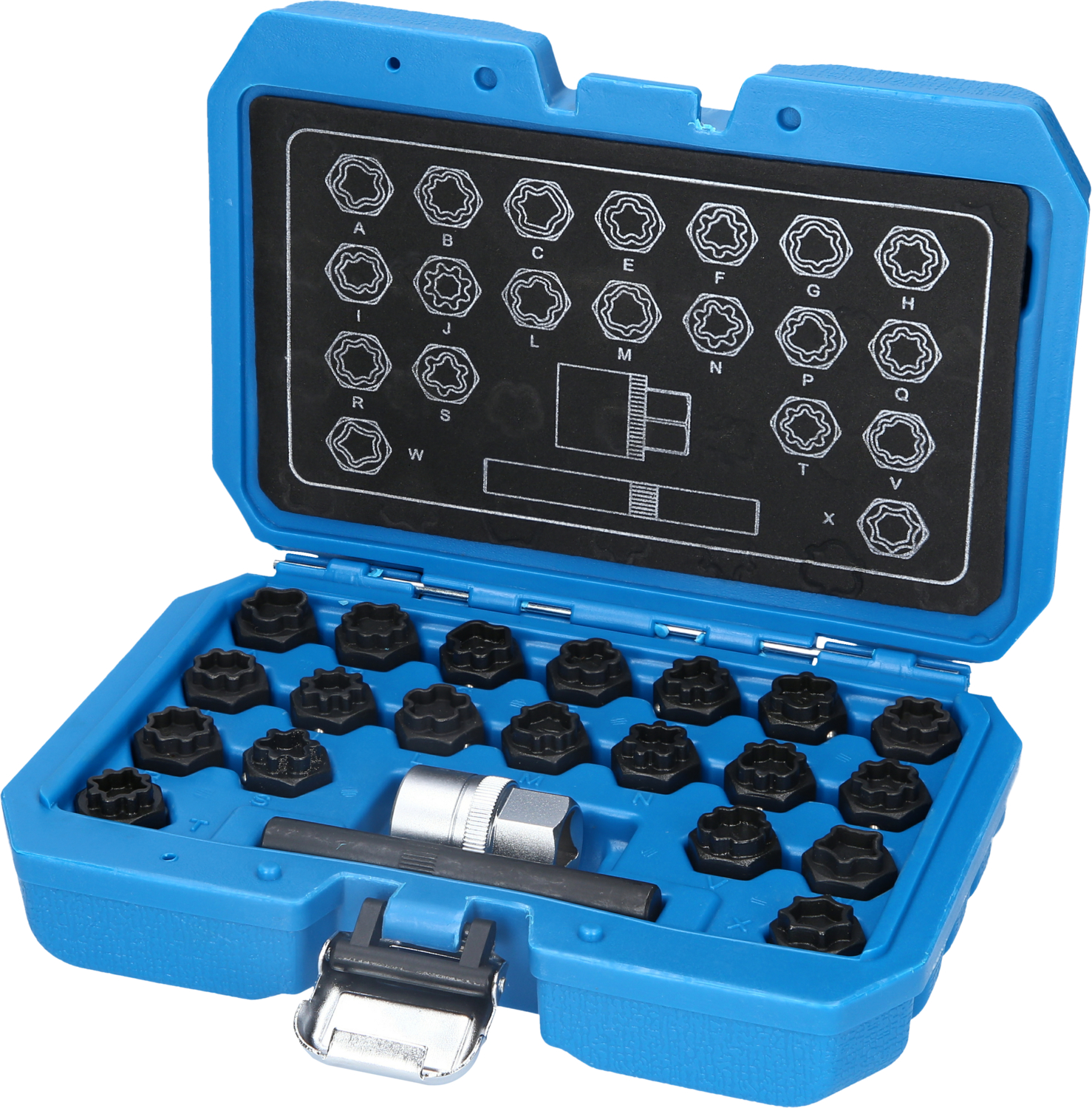 Brilliant Tools Felgenschloss-Sortiment für Audi, 22-tlg - BT691360