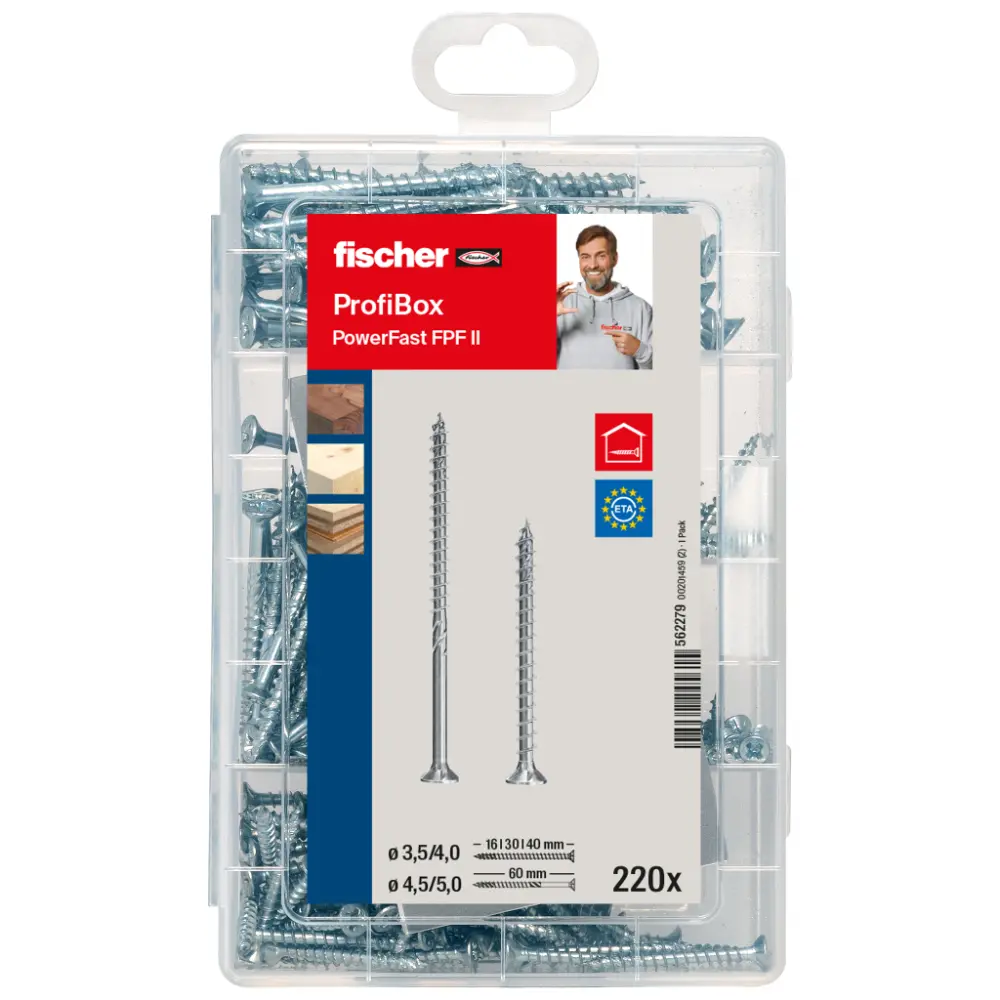 Fischer Sortimentsbox Meister-Box Spanplattenschraube FPF II PZ