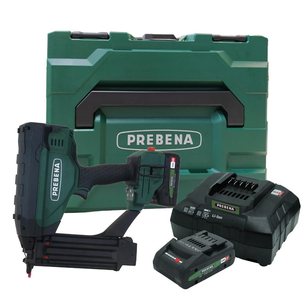 PREBENA PKT-3-ES40 Akku-Nagler für 15-40 mm inkl. Akku + Ladegerät