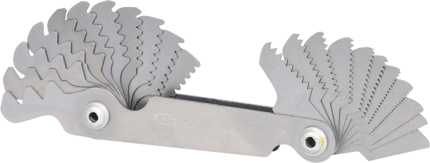 KS Tools Gewindelehre, Zollmaße, 22-tlg