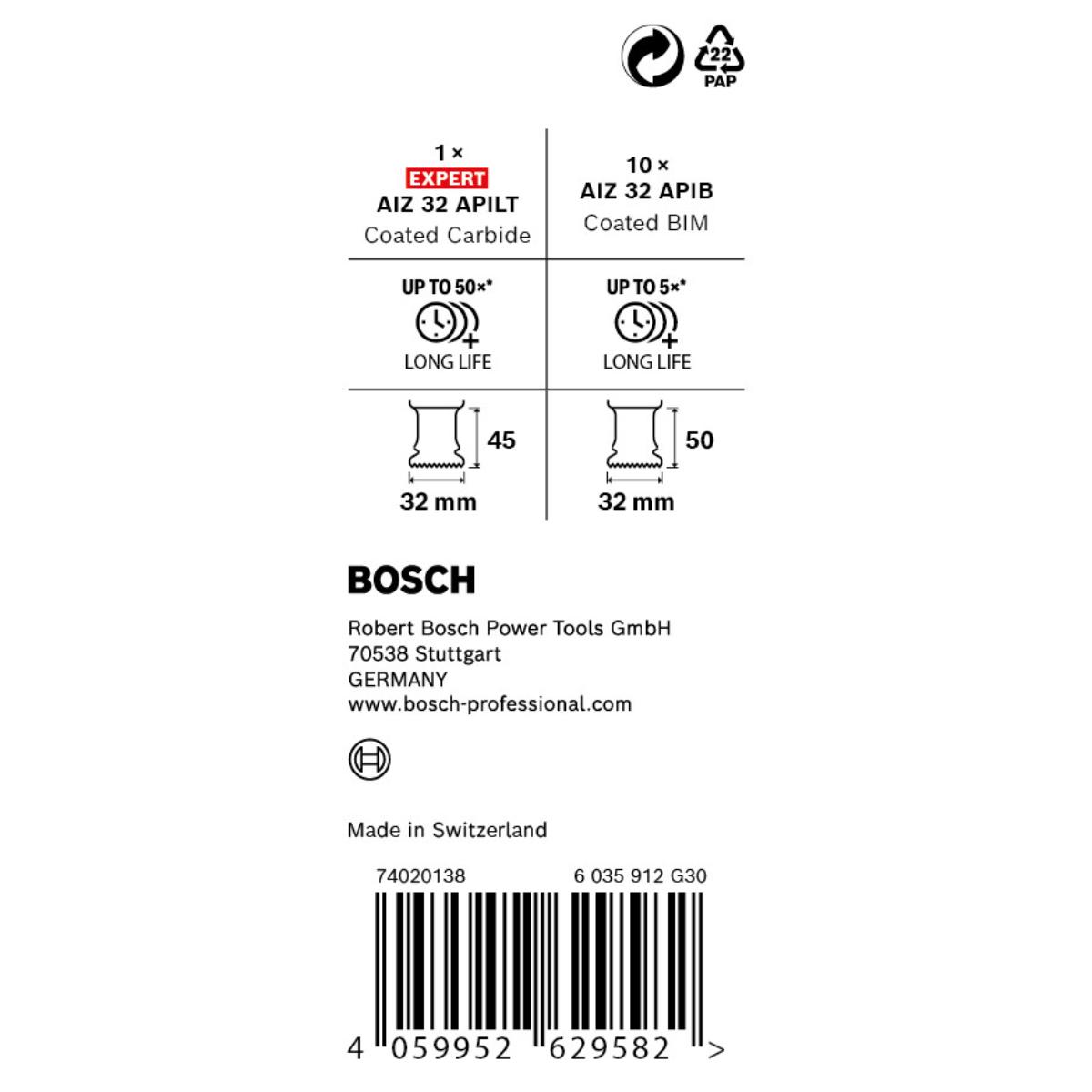 Bosch PRO AIZ 32 APIB Promo,11‑teiliges Set