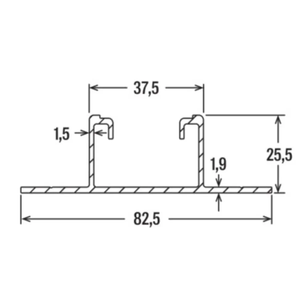 Fischer Profil SolarMetal P H25 400 Aluminium