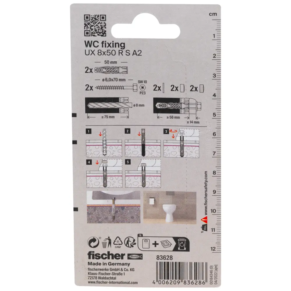Fischer Befestigungs-Set WC N K (2)