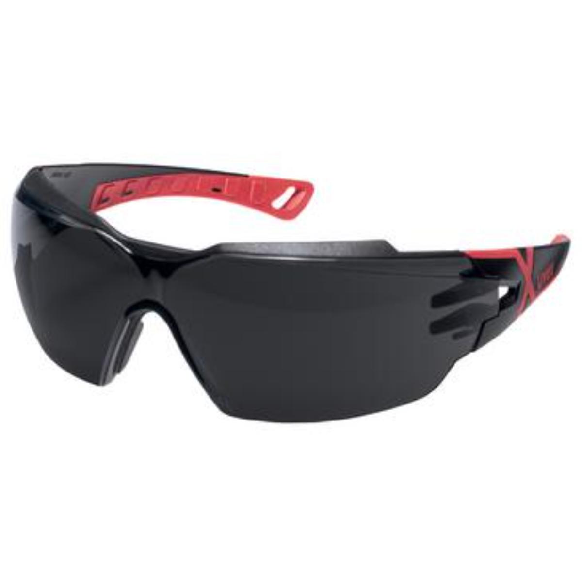 uvex Bügelbrille pheos cx2 Infrarotschutz 5,0 schwarz, rot