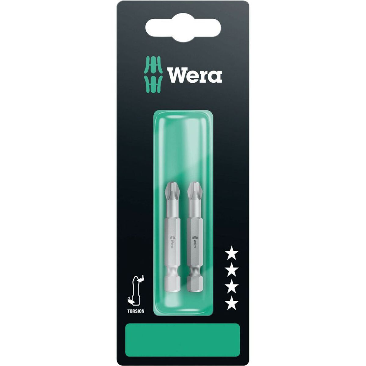 Wera 851/4 TZ SB Bits, PH 3 x 50 mm, 2-teilig