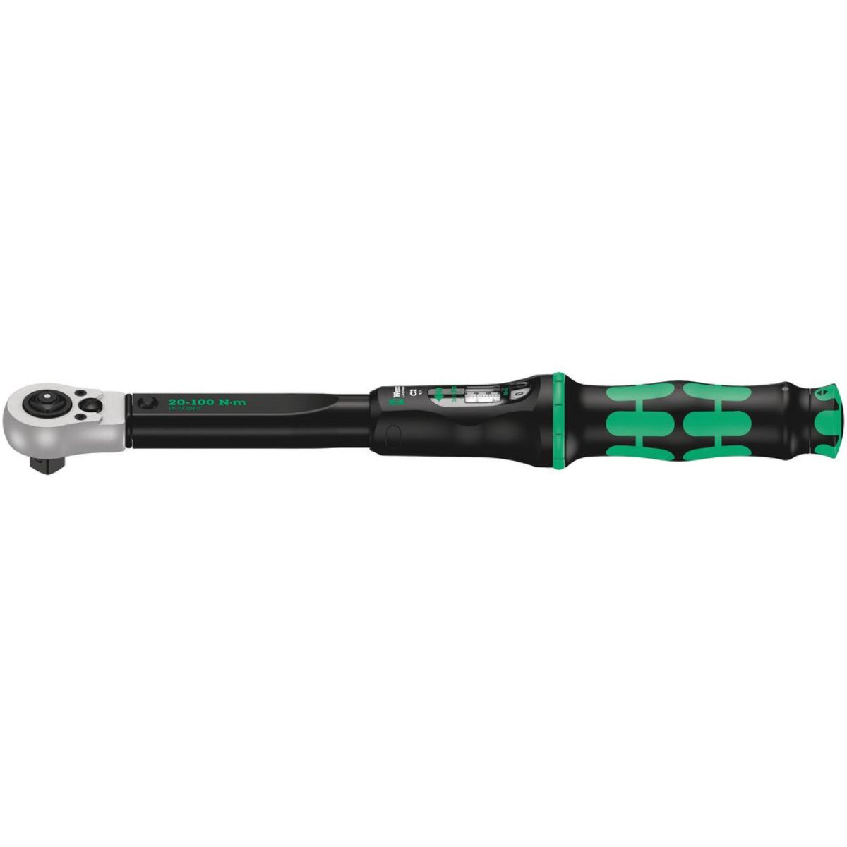 Wera Click-Torque C 2 Push R/L Drehmomentschlüssel für Rechts- & Linksanzug, 20-100 Nm