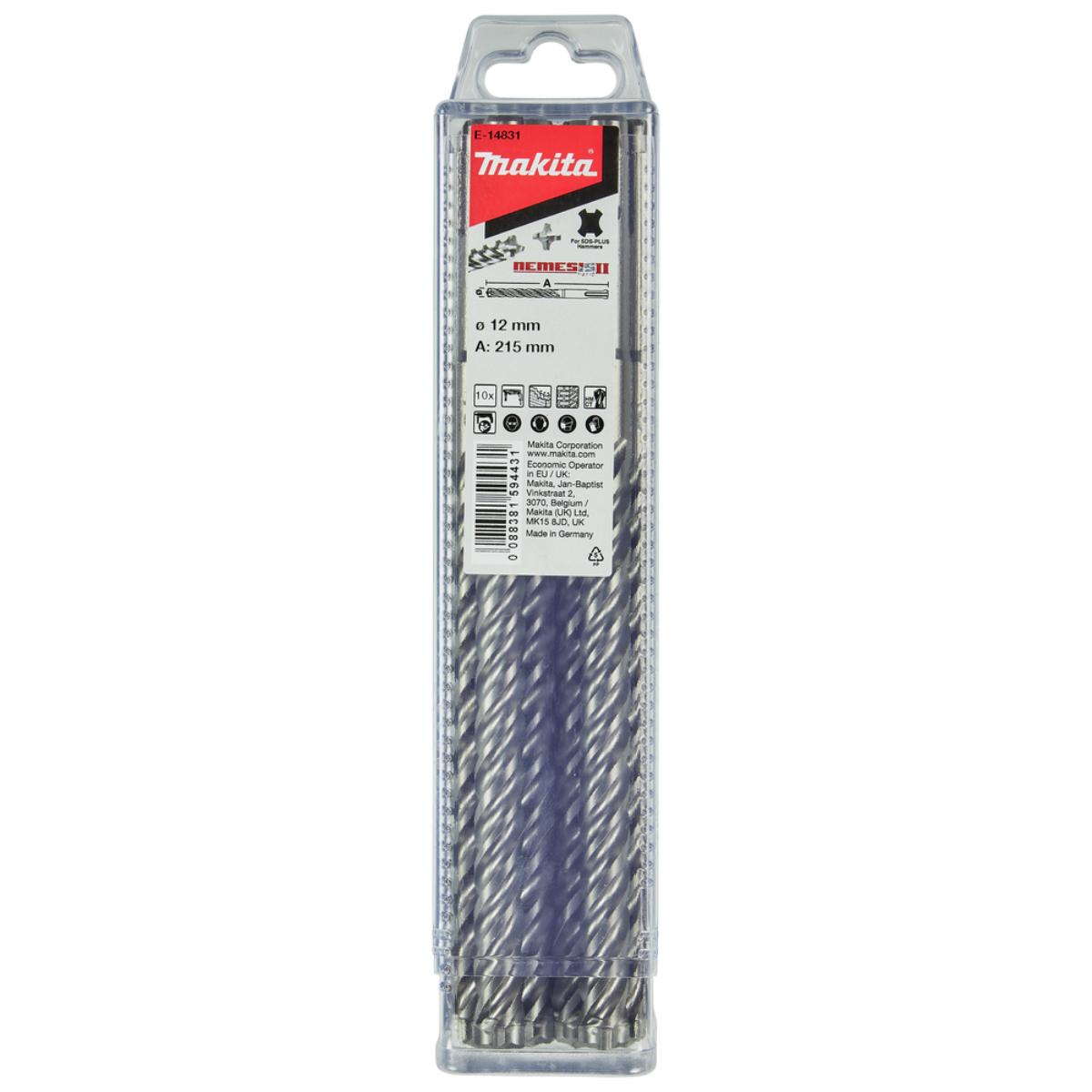 Makita HM Bohrer NEMESIS II SDS-PLUS - 10 Stück - E-14831