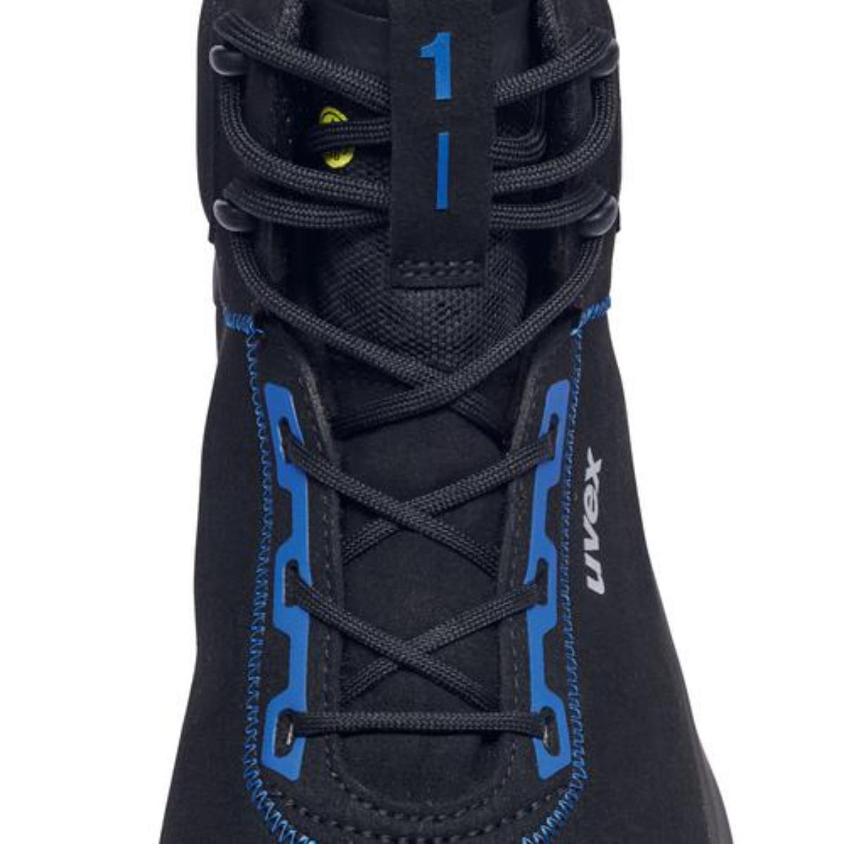 uvex 1 x-craft Sicherheitsschuh Stiefel S2, schwarz/blau