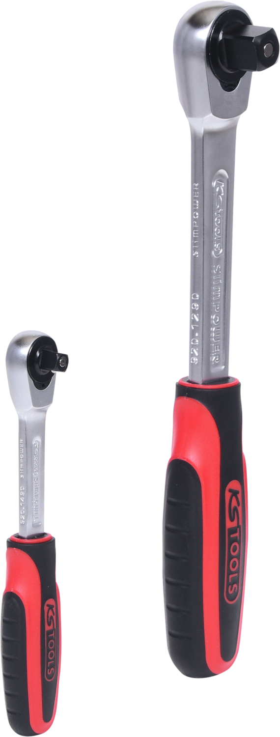 KS Tools SlimPOWER Umschaltknarren-Satz, 2-tlg1/4"+1/2"