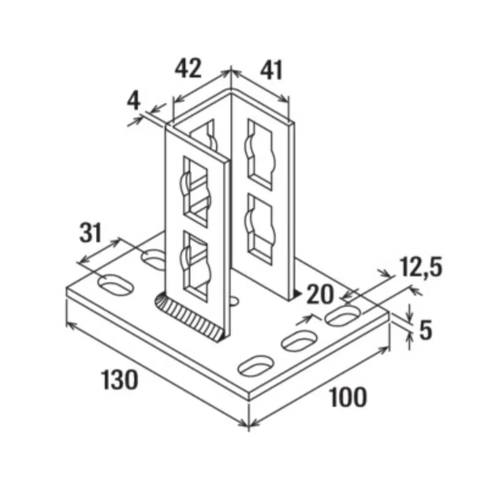 Fischer Sattelflansch PSF 41