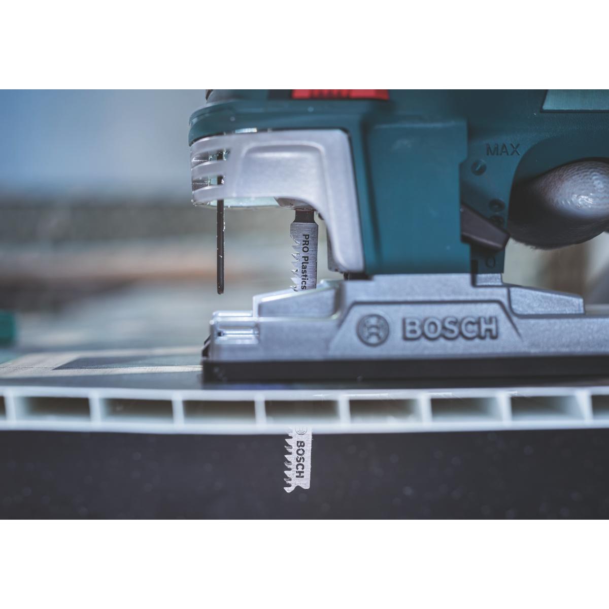 Bosch PRO Plastics PVC clean T102H Stichsägeblatt, 100 mm, 5-Stück