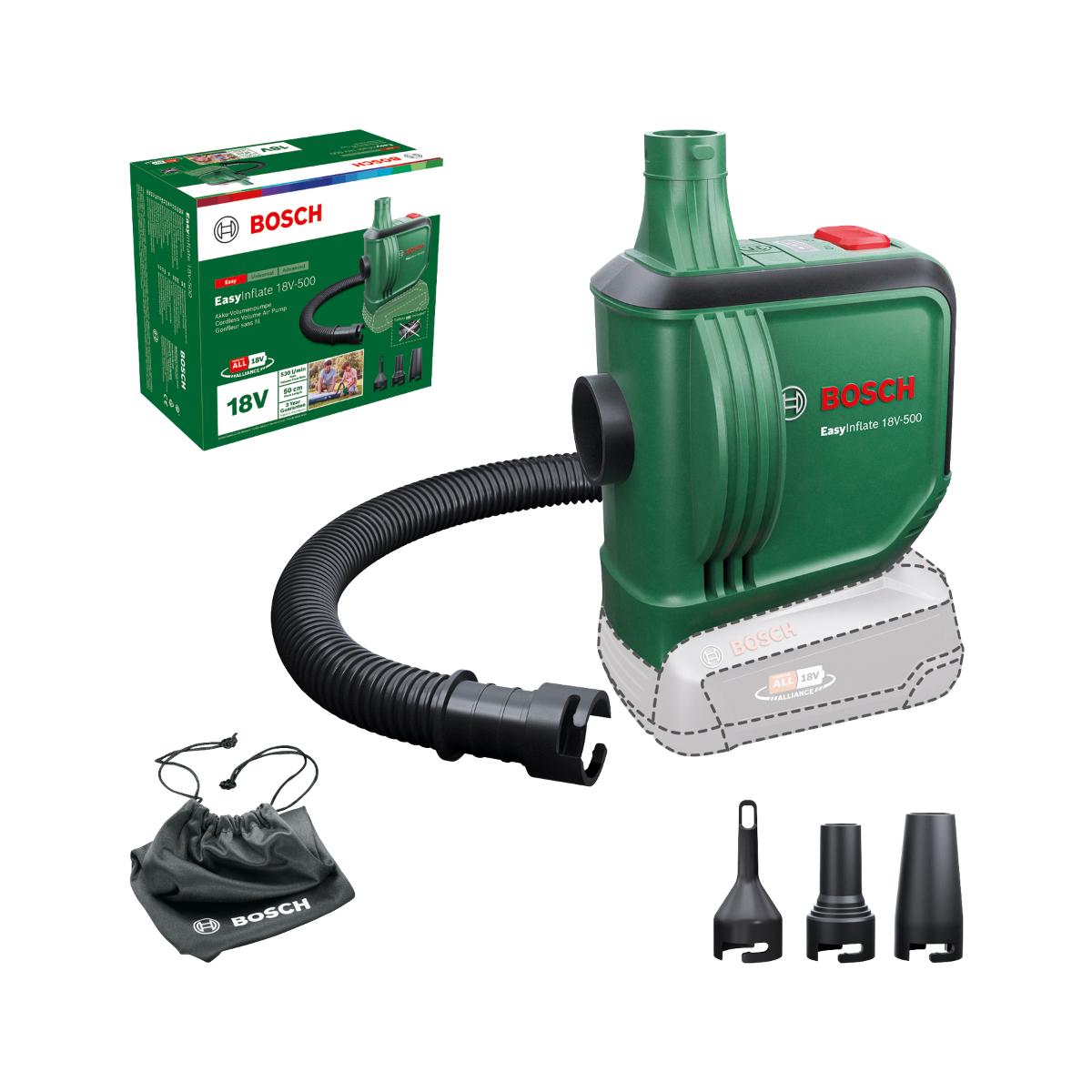 Bosch Akku-Volumenpumpe EasyInflate 18V-500, Ladegerät AL 18V-20