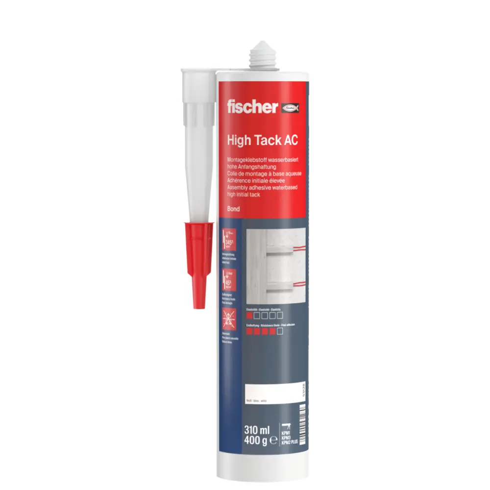 Fischer Montageklebstoff High Tack AC weiß 310 ml