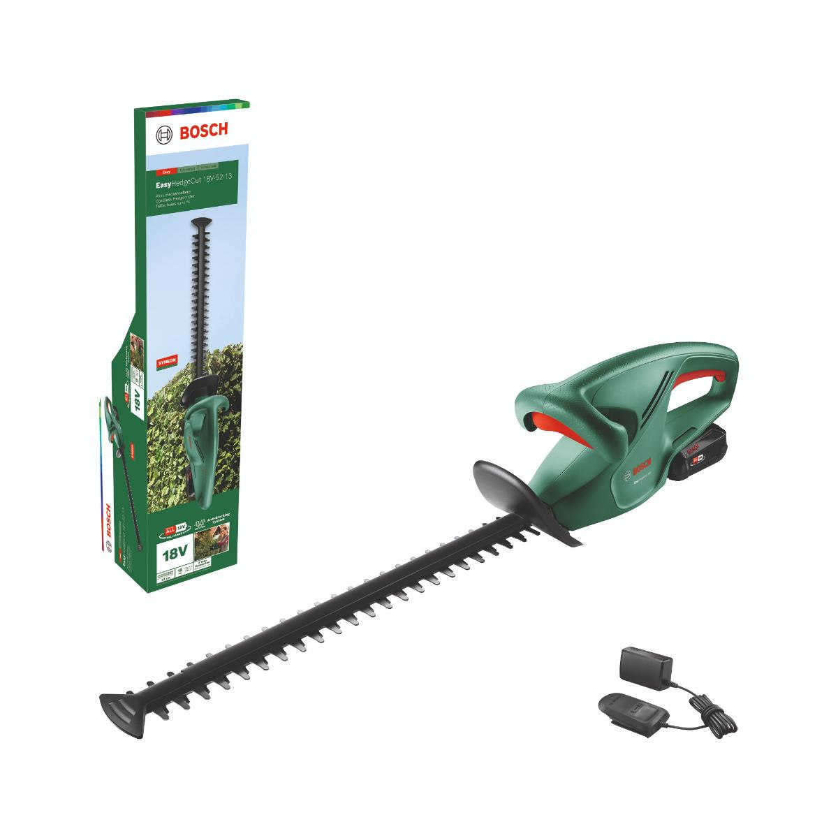 Bosch Akku-Heckenschere EasyHedgeCut 18V-52-13, 1 x Akku PBA 18V 2.0Ah