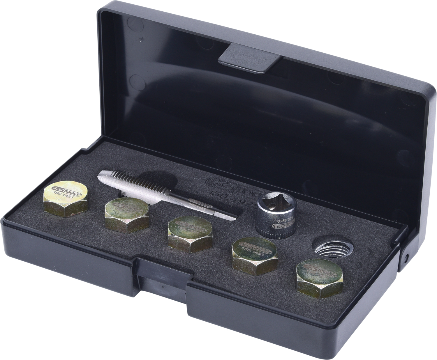 KS Tools Ölablassschrauben-Gewindereparatur-Satz, 12-tlg M15 x 1,5