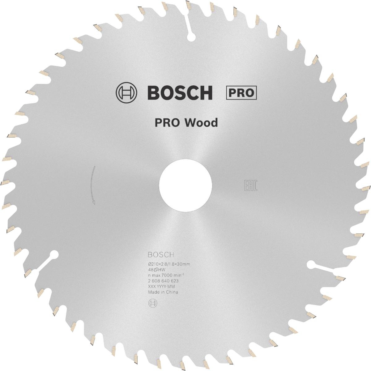 Bosch PRO Kreissägeblatt Optiline Wood für Handkreissägen ø 210 mm