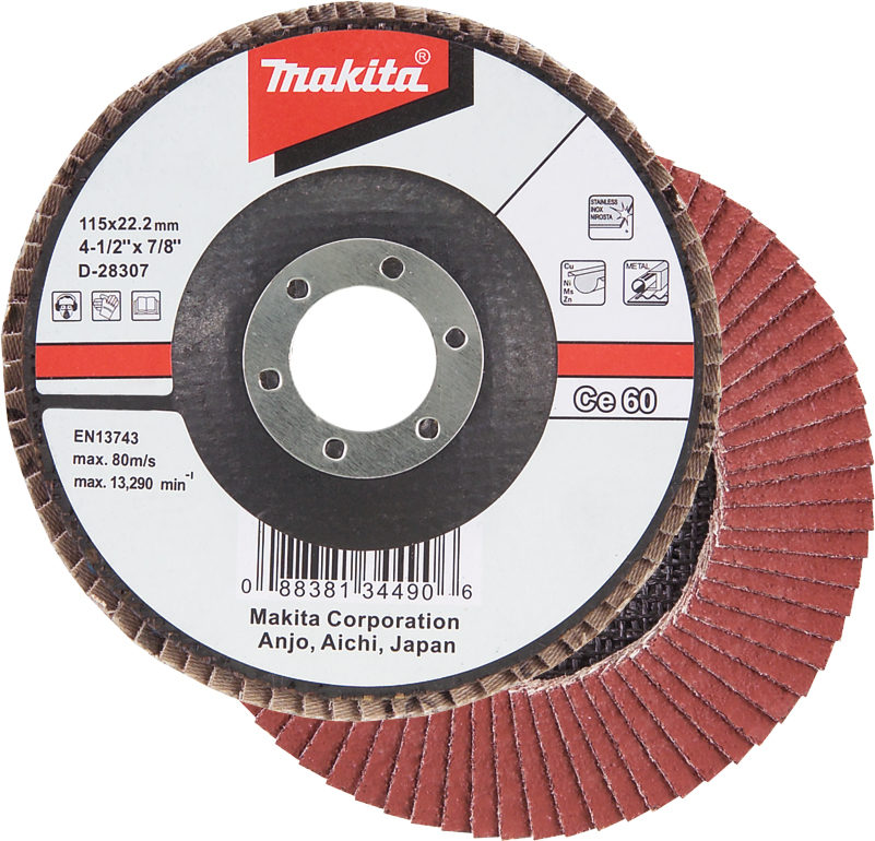 Makita Fächerschleifscheibe 115mm 60 - D-28307