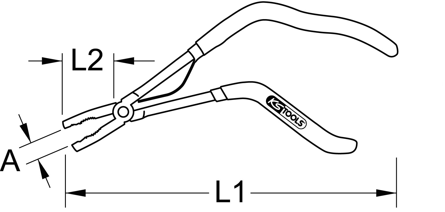 KS Tools Glühkerzen-Lösezange, 260mm