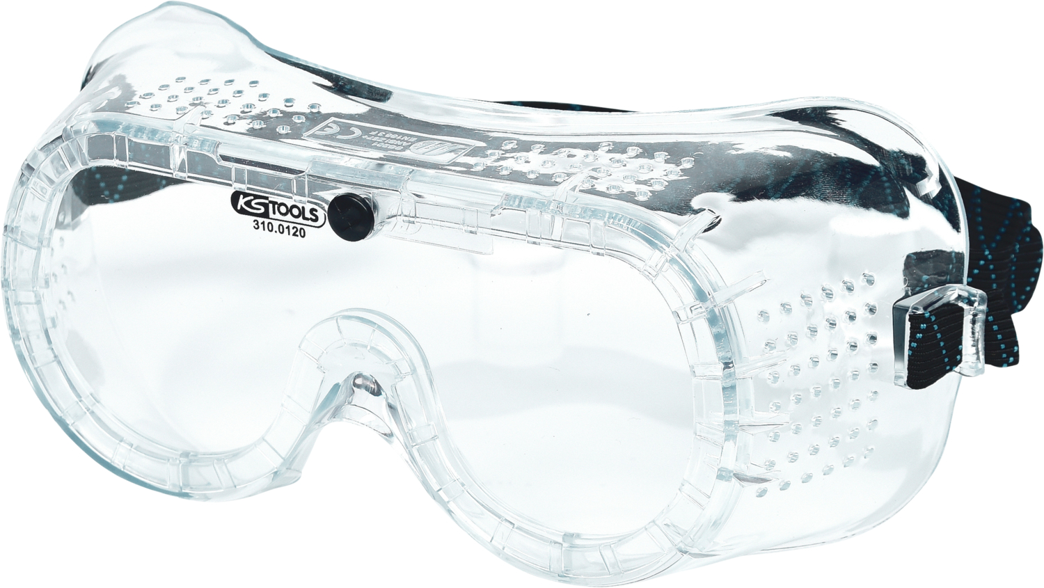KS Tools Schutzbrille mit Gummiband-transparent, EN 166