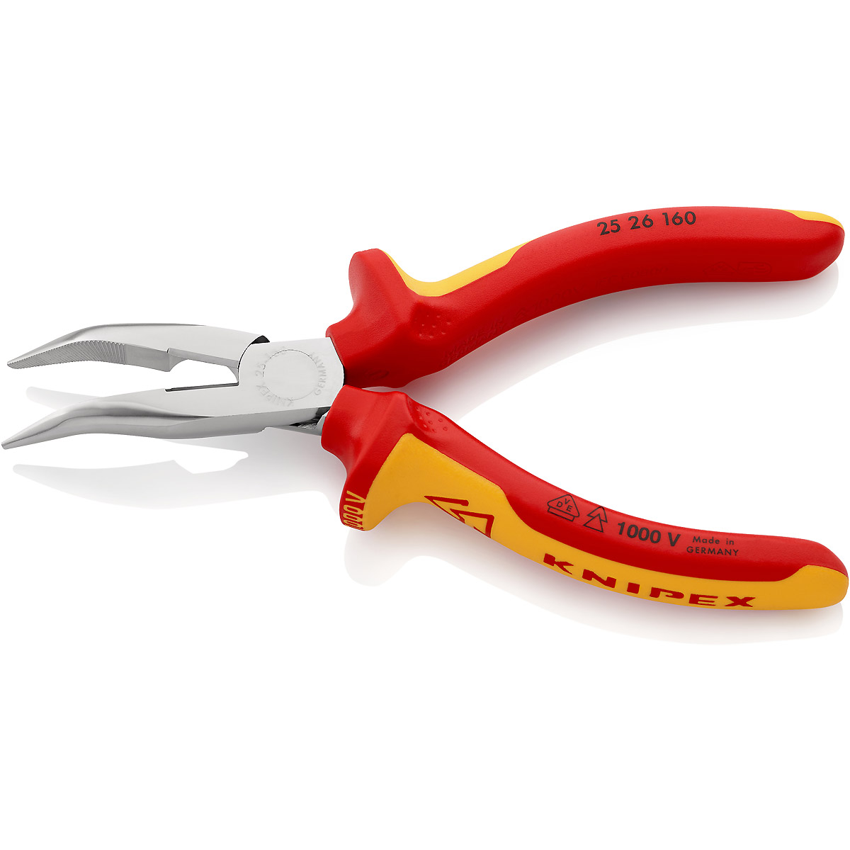 KNIPEX Flachrundzange mit Schneide (Radiozange)