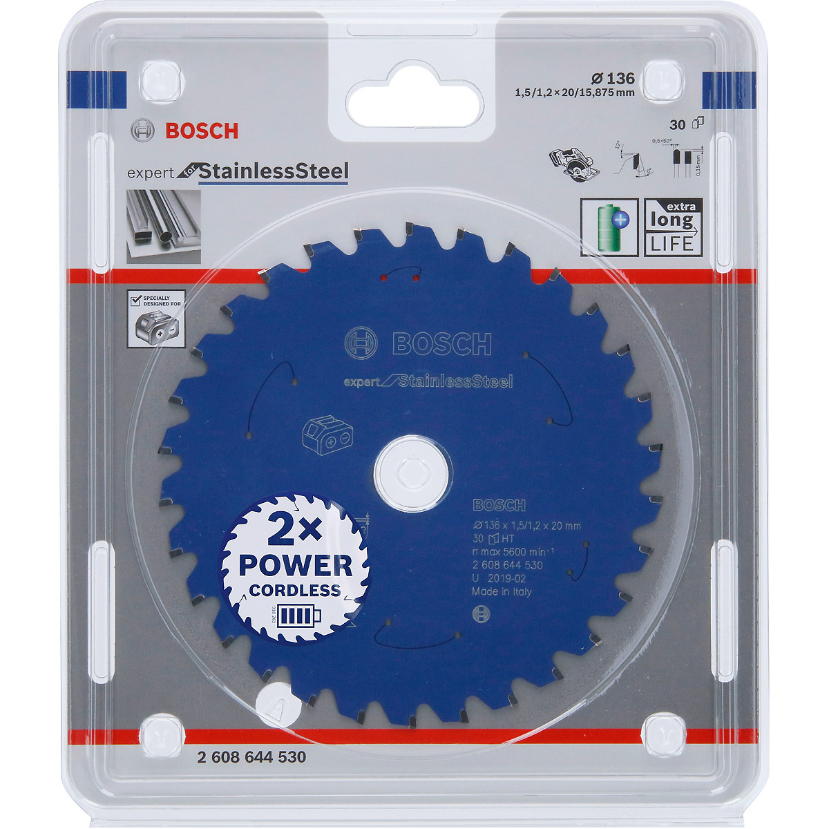 Bosch Akku-Kreissägeblatt Expert for Stainless Steel