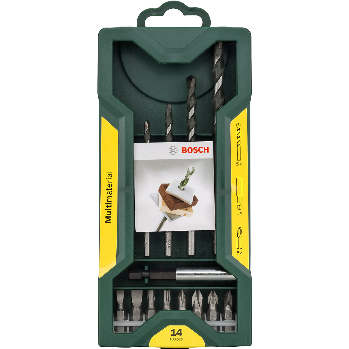 Bosch Mini-X-Line-Universalbohrer-Set, 14-teilig, 1 Universalhlater magnetisch