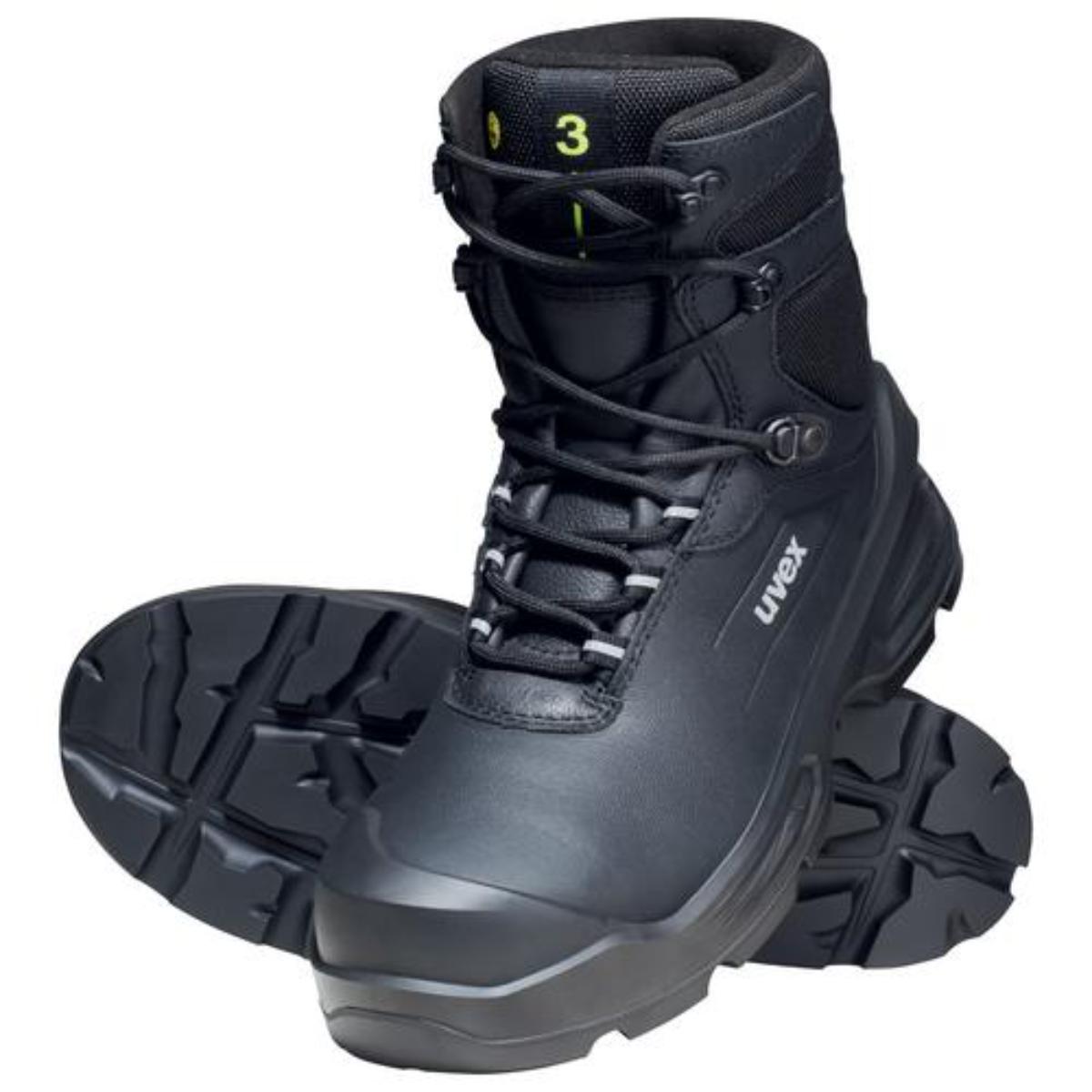 uvex 3 Sicherheitsschuh Stiefel S3L, schwarz