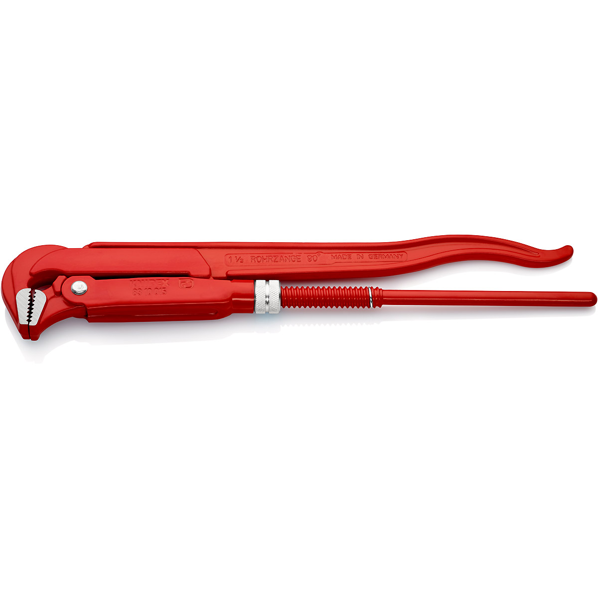 KNIPEX Rohrzange 90° 420 mm rot pulverbeschichtet