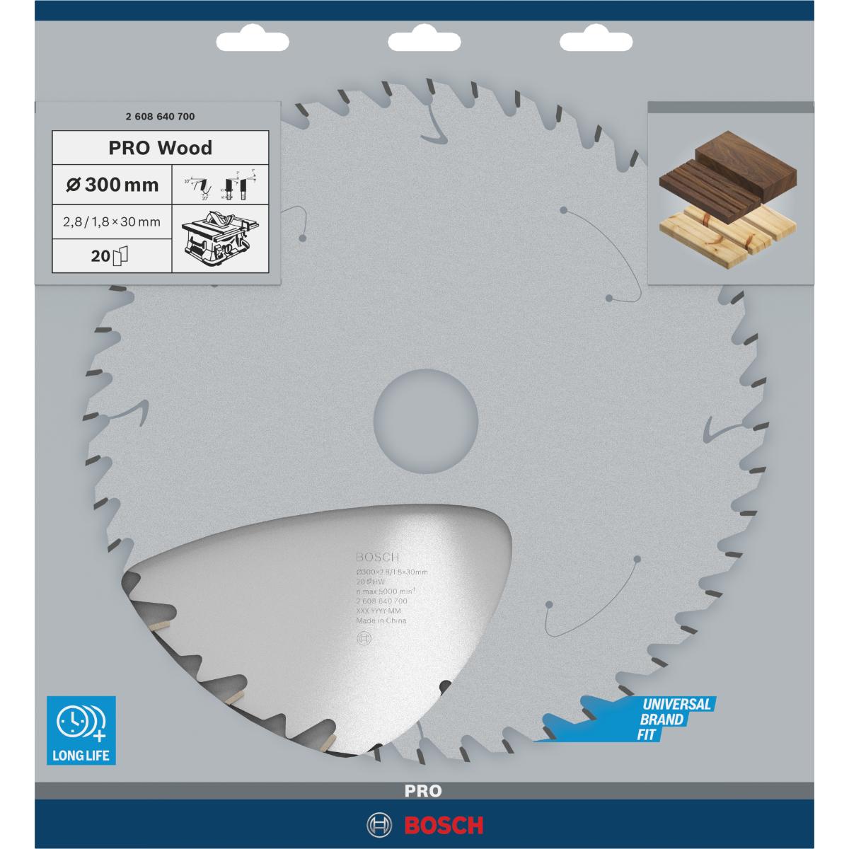 Bosch PRO Kreissägeblatt Construct Wood