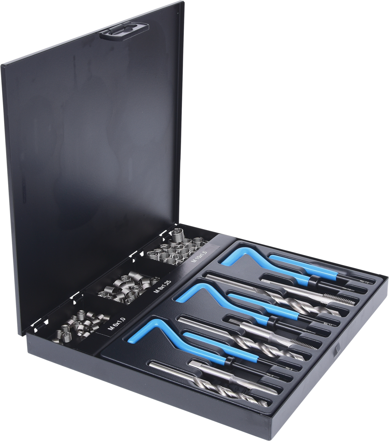 KS Tools Nirostahl Gewinde-Reparatur-Satz M6-M10, 87-tlg