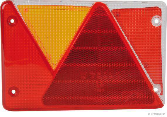 HERTH&BUSS Lichtscheibe, Heckleuchte, links, Dreieckrückstrahler