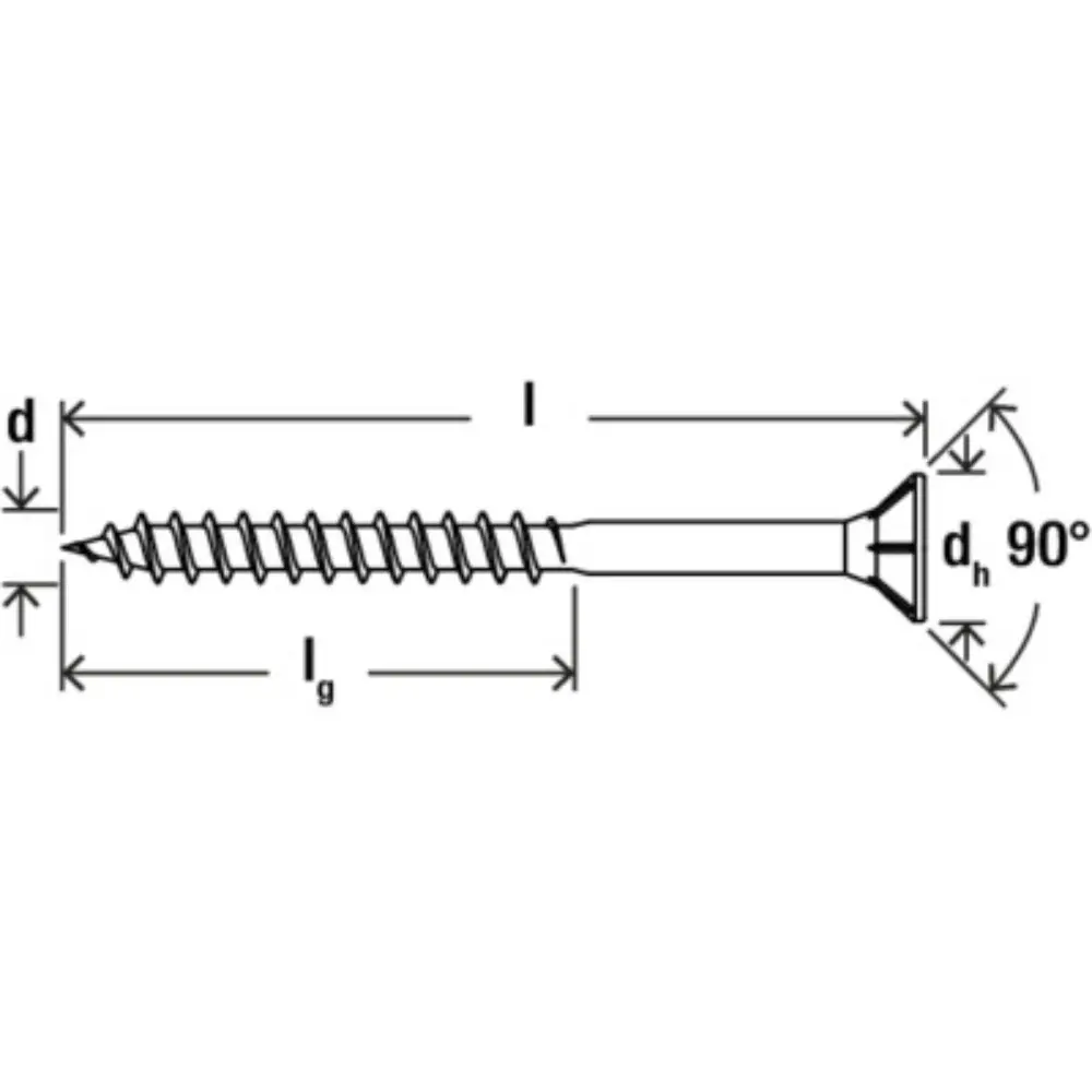 Fischer Spanplattenschrauben  3,0x40 ClassicFast FCF II CTP BC, Senkkopf, Innenstern TX, TG