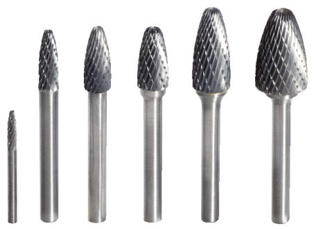 KS Tools HM Rundbogen-Frässtift Form F