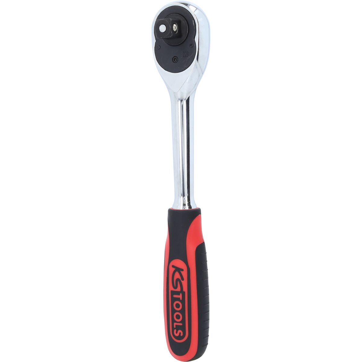 KS Tools 1/2" CHROMEplus Umschaltknarre, 72 Zahn, Kunststoffgriff